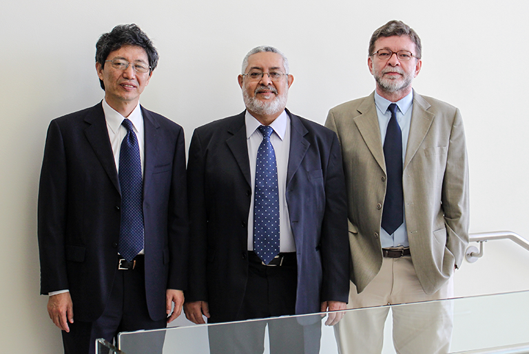Su Jian, Fernando Carvalho and Paulo Frutuoso