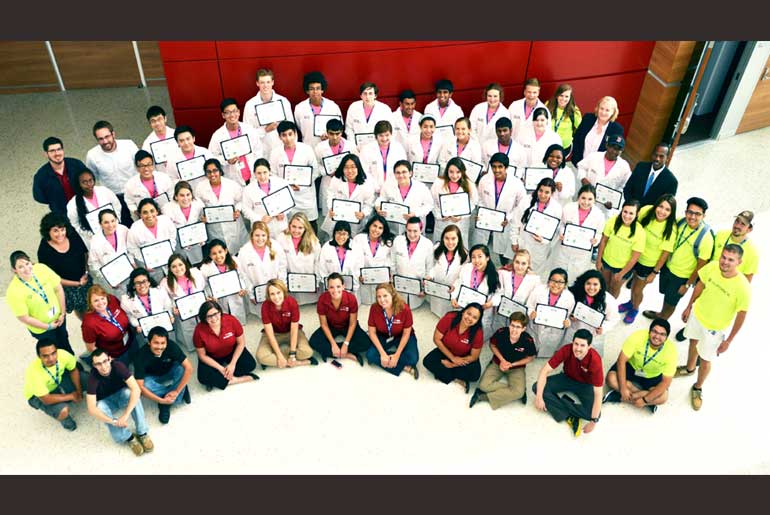 BioFORCE STEM Summer Students in a group