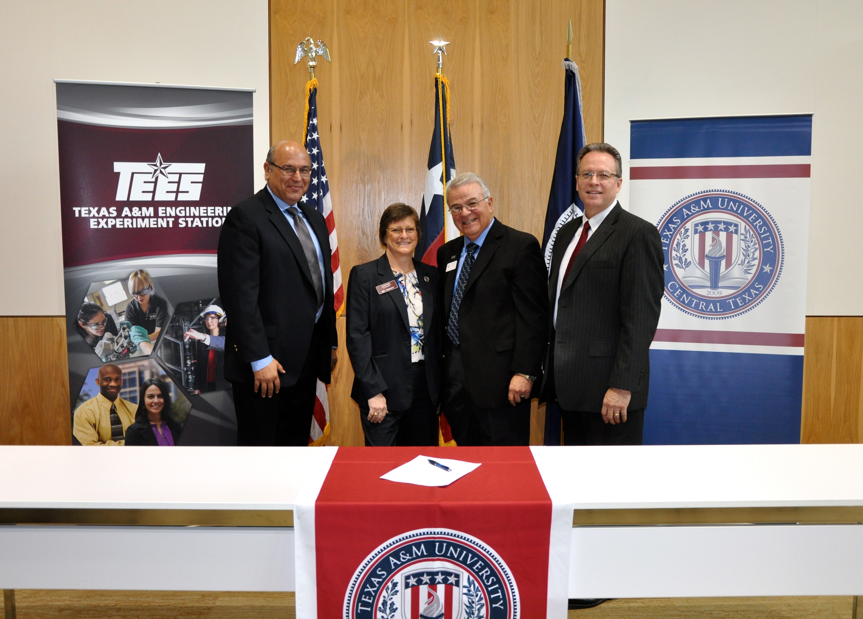 Representatives From The Texas A&M Engineering Experiment Station (TEES) and Texas A&M University-Central Texas