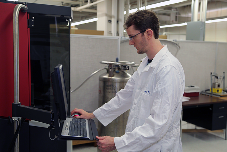 Dr. James Monroe in the MESAM Lab