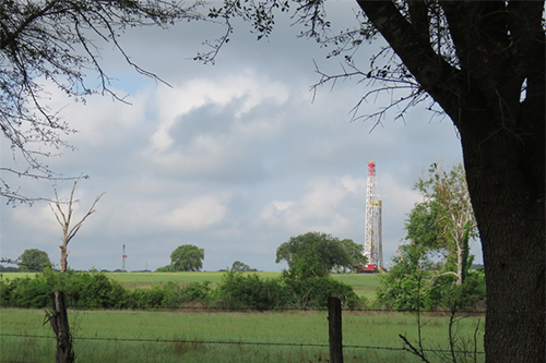Exterior shot of oil and gas facility.
