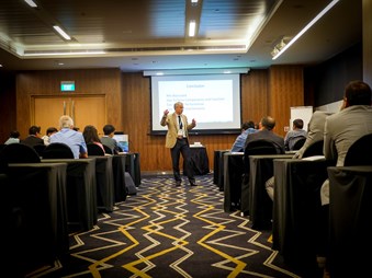 Wide shot of ATPS conference.