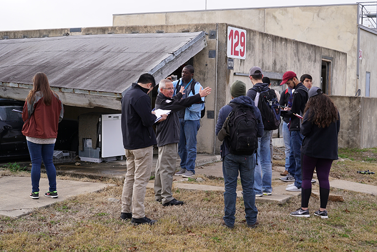 Students training for internship 