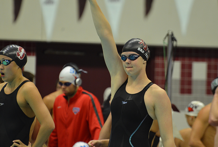 Lisa Bratton at swim meet