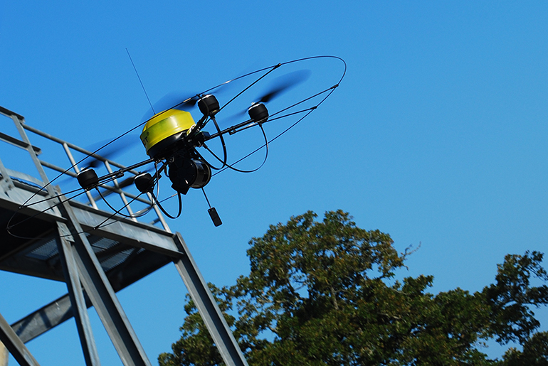 drone flying
