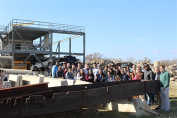 Group of Aggie engineering students that volunteered with FEMA.