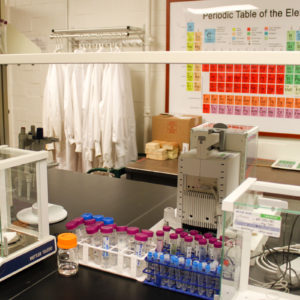 Nuclear forensics laboratory equipment.