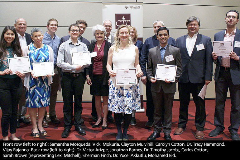 Group photo of teachers awarded with "Aggies Celebrate Teaching!" 