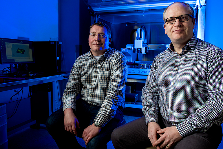 Dr. Carl Gregory and Dr. Roland Kaunas.