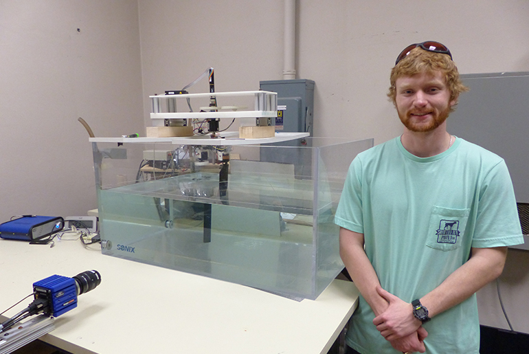 James McElreath in lab
