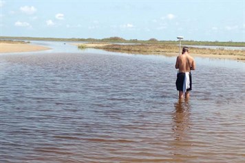 Mick Prouse out in the water