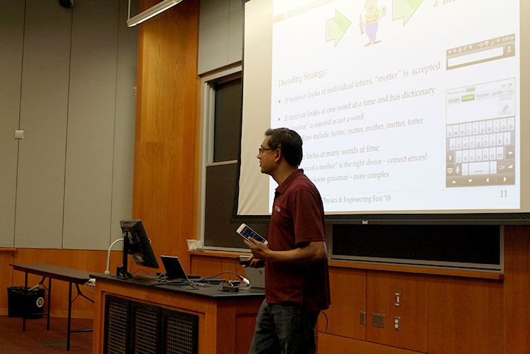 Krishna Narayanan presenting