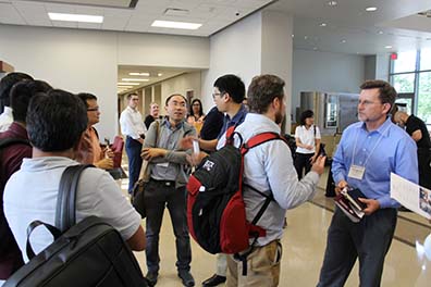 People conversing at the TEES Career Workshop June 20th 2018
