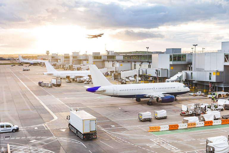 Airplanes at airport