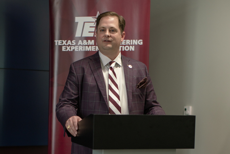 Rob Gorham at podium