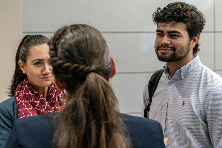 Representatives interacting in the ENSAM workshop