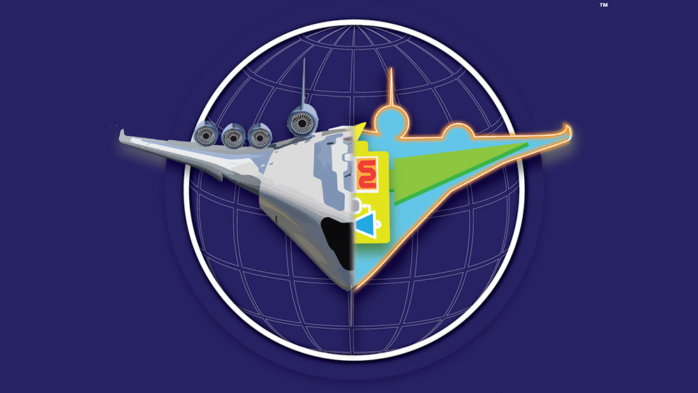 Illustration depicting lightweight aircraft design.