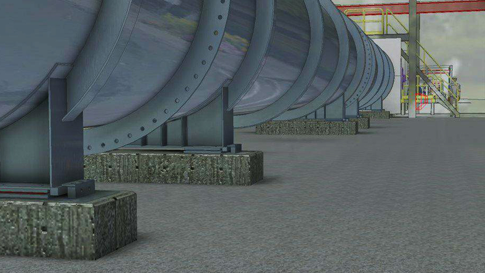 Digital rendering of the Ballistic, Aero-optics and Materials (BAM) Test Range.