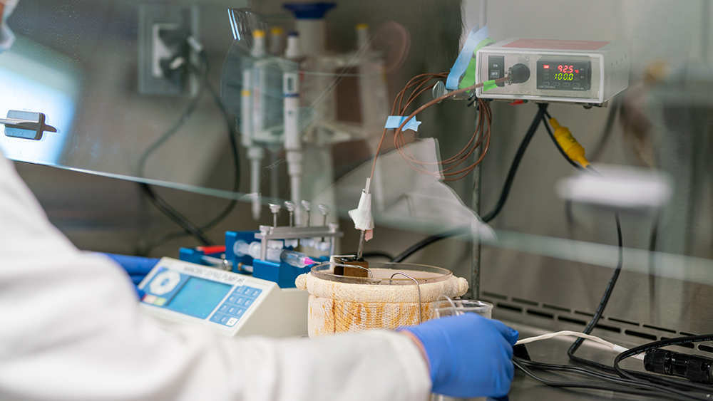 Experiment setup for heat treatment of Coronavirus