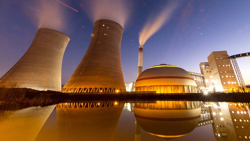 A nuclear reactor.