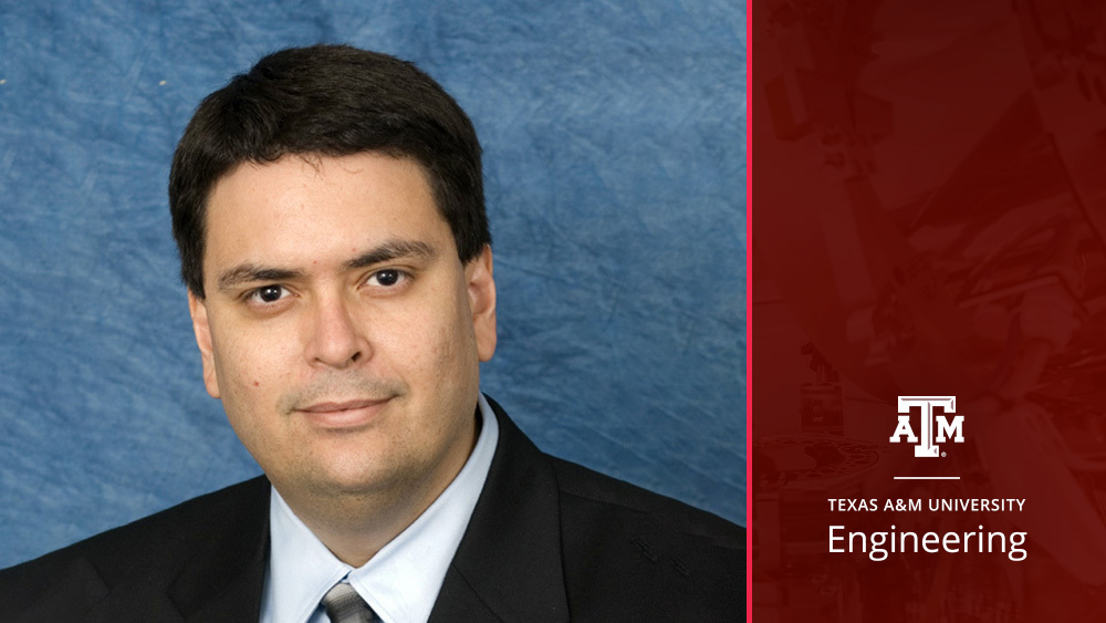 Portrait of Dr. Ulisses Braga-Neto and the Texas A&M University College of Nursing logo.